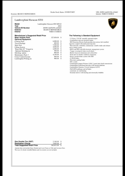 Used 2022 Lamborghini Huracan LP 640-4 STO for sale Sold at iLusso Palm Beach in Boynton Beach FL 33426 14