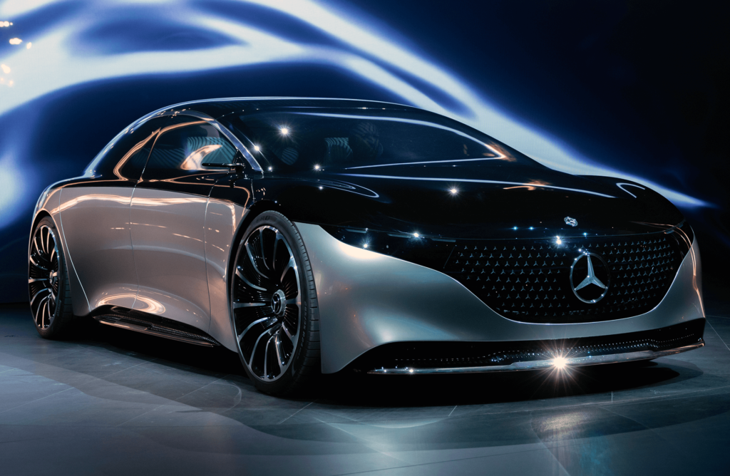 Mercedes-Benz Vision EQS luxury electric concept car