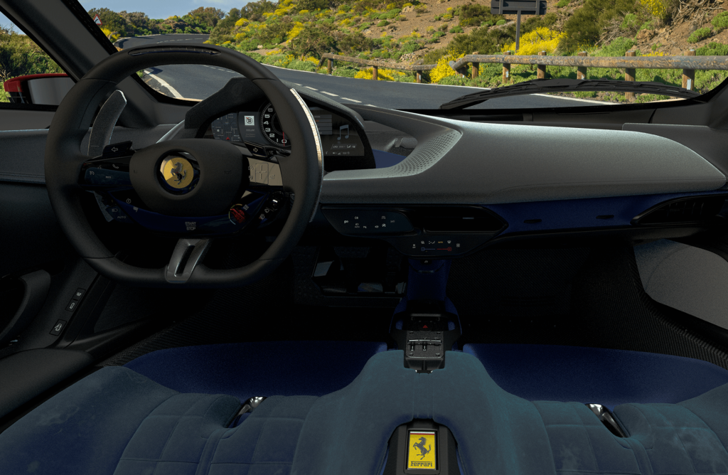 The Ferrari Daytona SP3 interior-3d