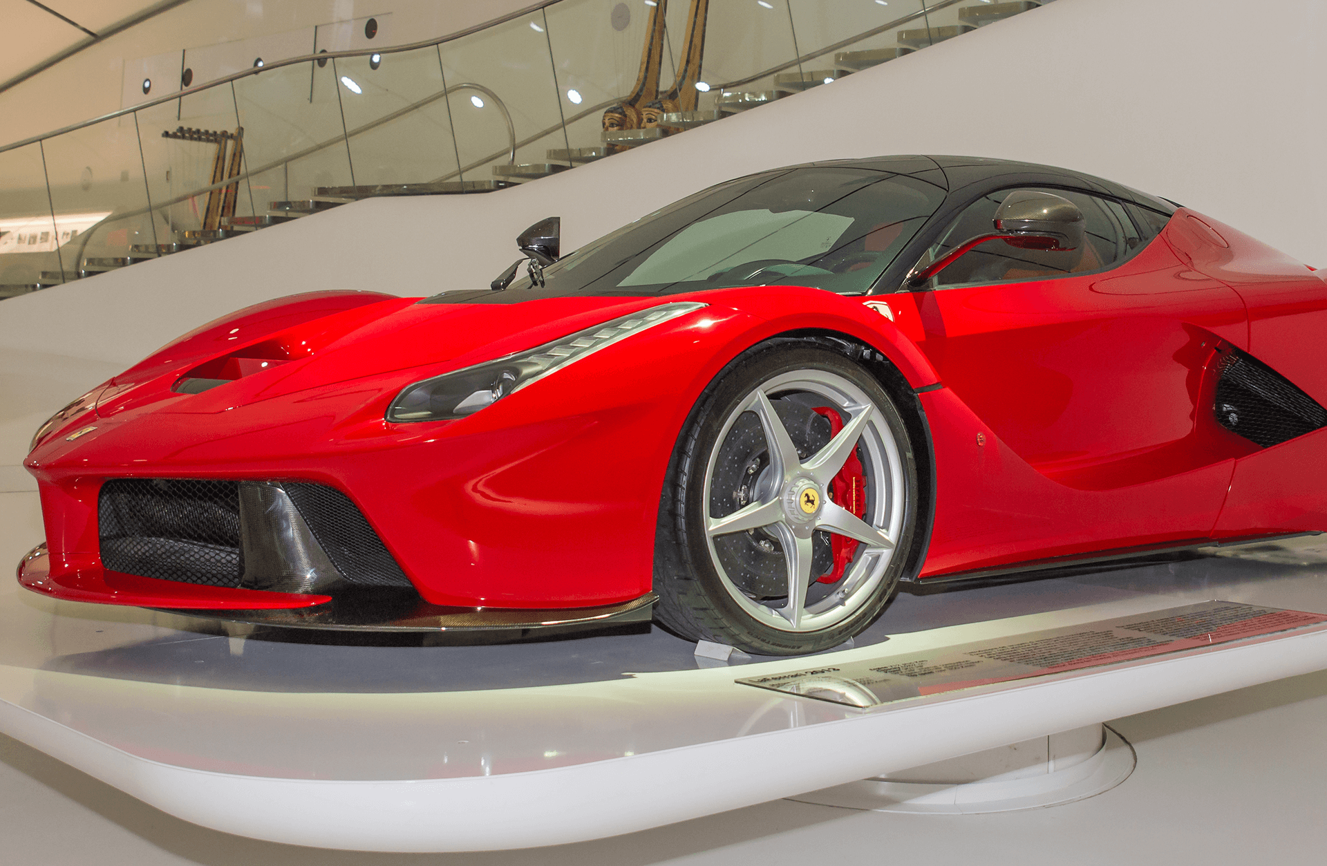 Red La Ferrari 2013 with The Cavallino Rampante