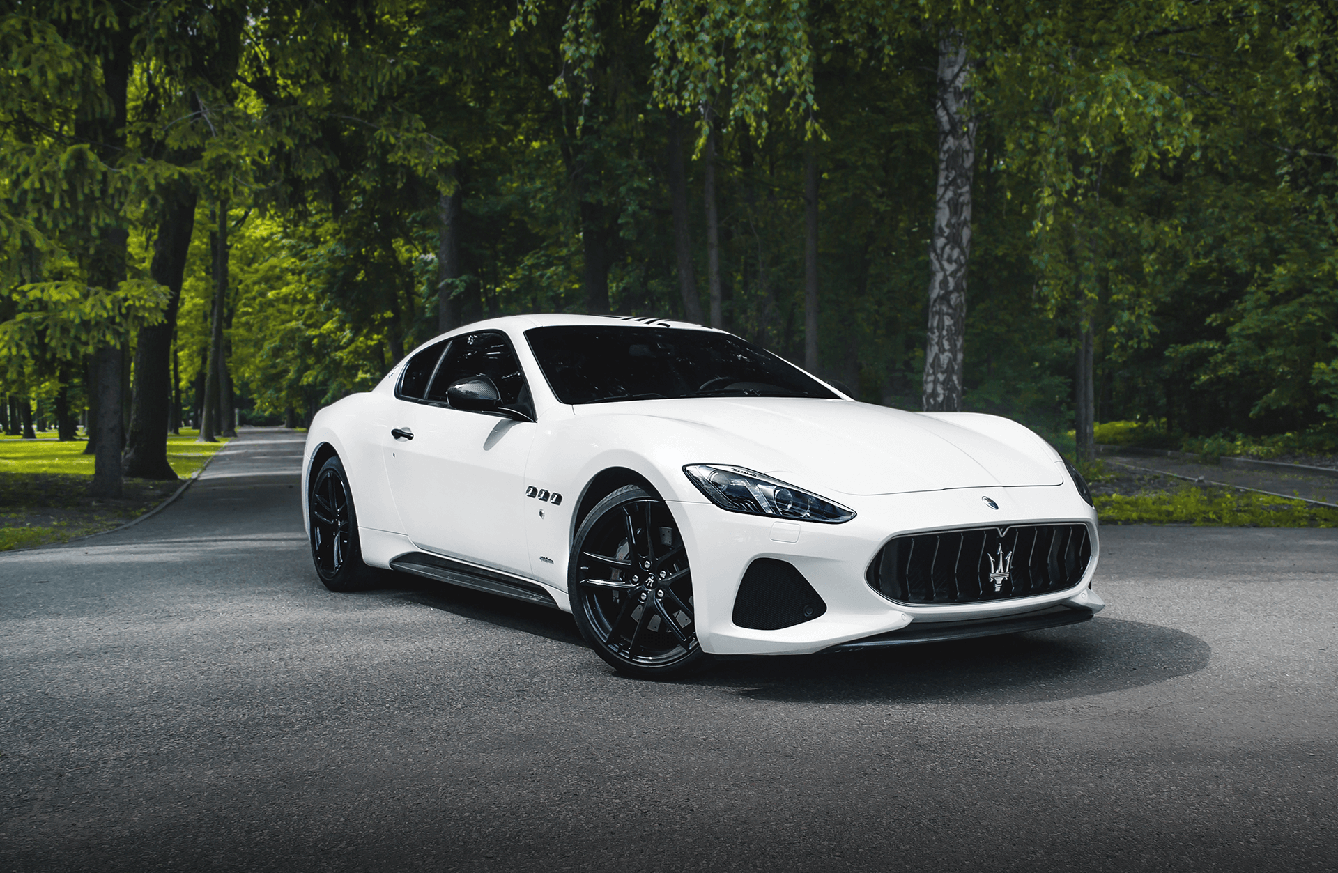 modern Maserati Granturismo sports car.